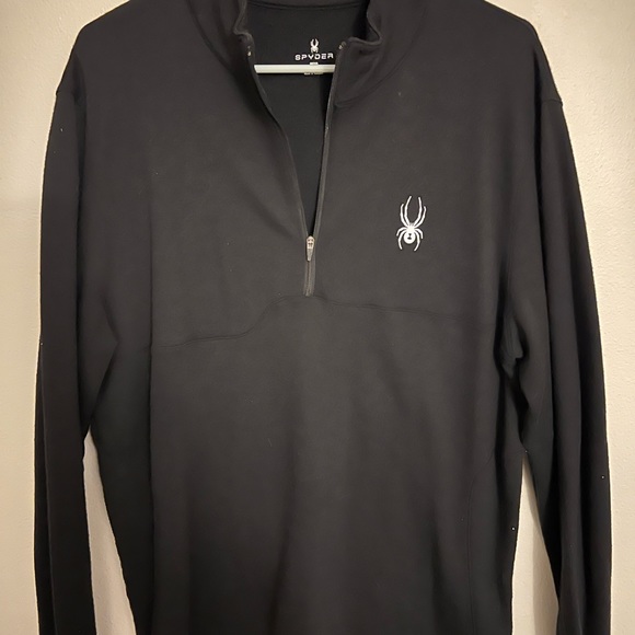 Black Spyder quarter-zip dri-fit size large - Picture 3 of 3